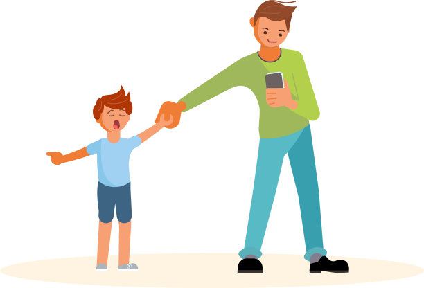 沉迷于智能手机的父母图片下载