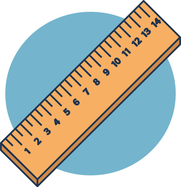 木尺子在厘米上孤立在蓝色图片下载