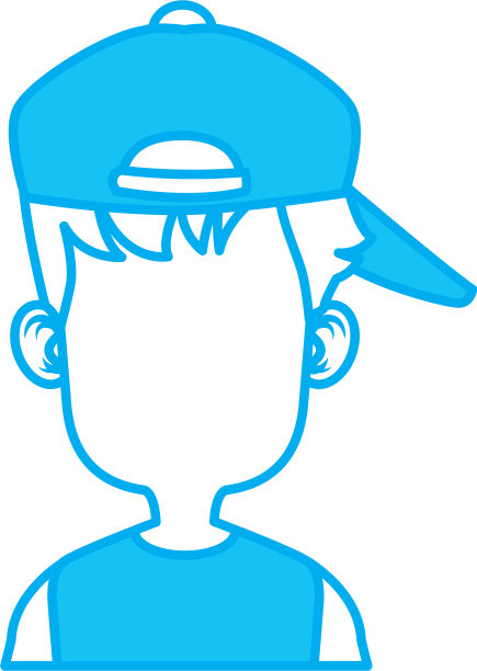 无脸男孩与帽子卡通图片下载