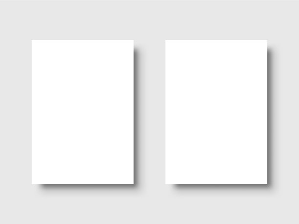 空白海报白纸空白模板图片下载