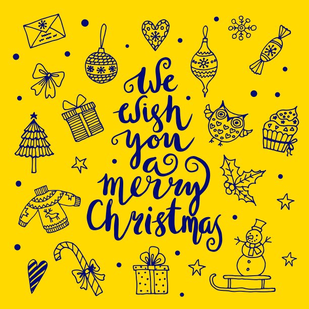 我们祝你圣诞快乐-报价上的图案图片下载