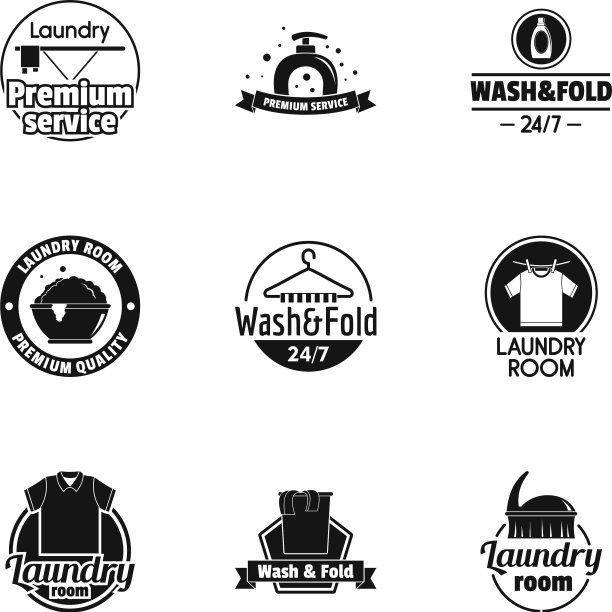 水洗工作室图标设置简单的风格图片下载