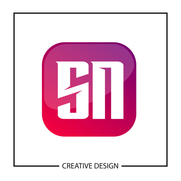 SN字母logo模板设计图片下载