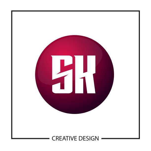 首字母sk标志模板设计图片下载