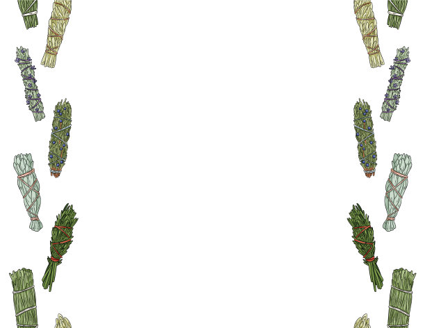 鼠尾草涂抹棍棒手绘信件格式图片下载