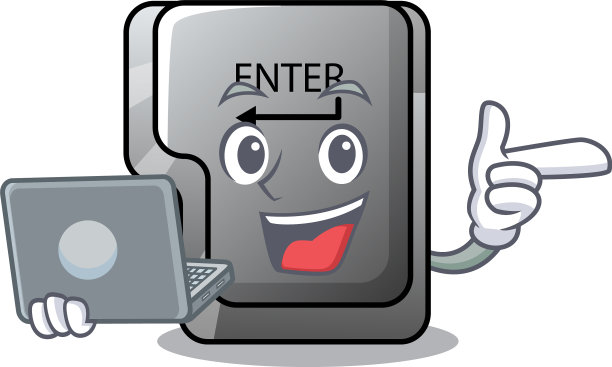 用笔记本电脑的按钮输入吉祥物的形状图片下载