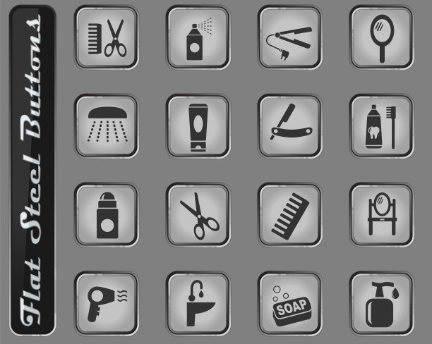 个人护理图标集图片下载