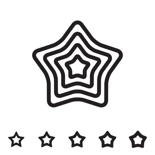 孤立的星星图标图片下载