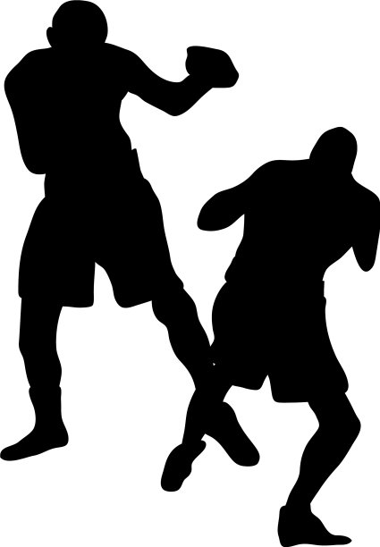 拳击轮廓图片下载