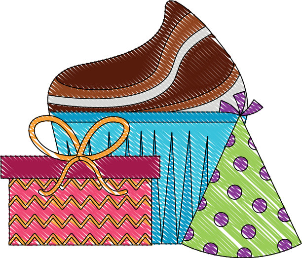 生日纸杯蛋糕礼盒和派对帽装饰图片下载