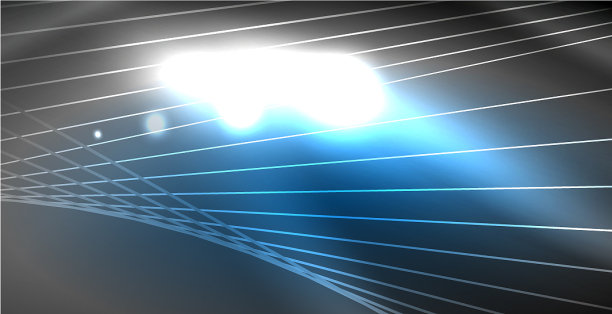 闪闪发光的霓虹灯波图片下载