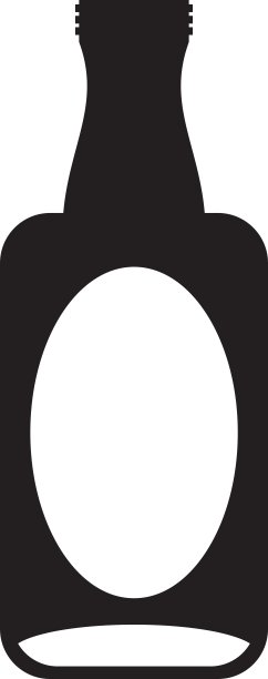 玻璃瓶隔离图标图片下载