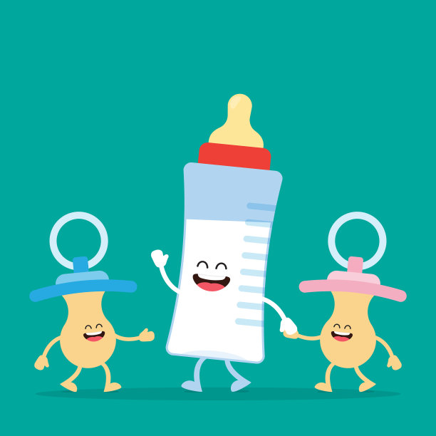 有趣的婴儿奶瓶和奶嘴图片下载