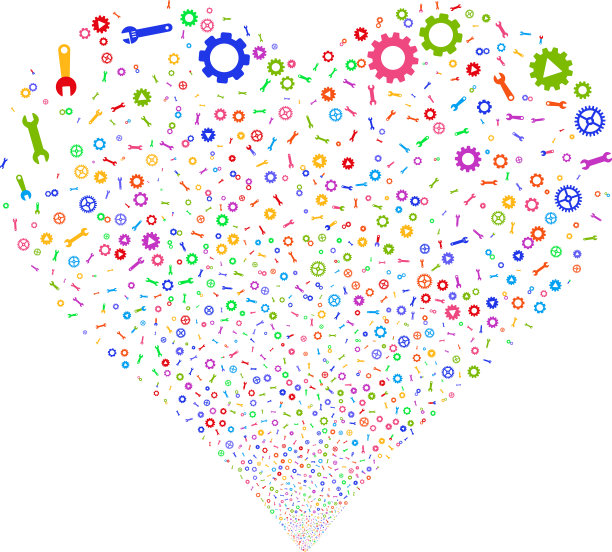 安装工具烟花心图片下载