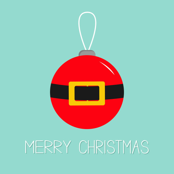 圣诞快乐球玩具挂圣诞树装饰图片下载