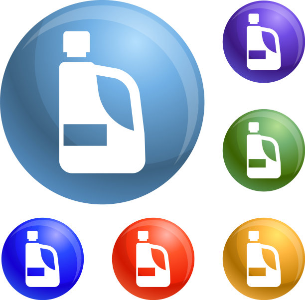 洗涤剂手瓶图标集图片下载