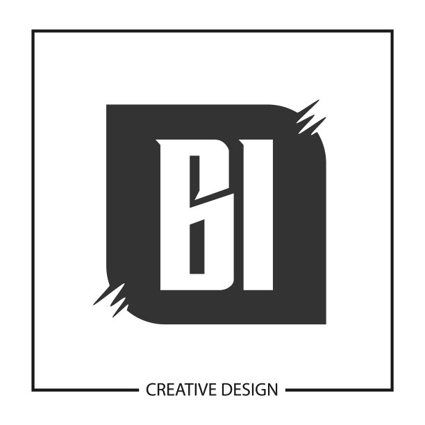 首字母BI logo模板设计图片下载