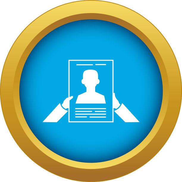 投票手旗帜图标蓝色孤立图片下载