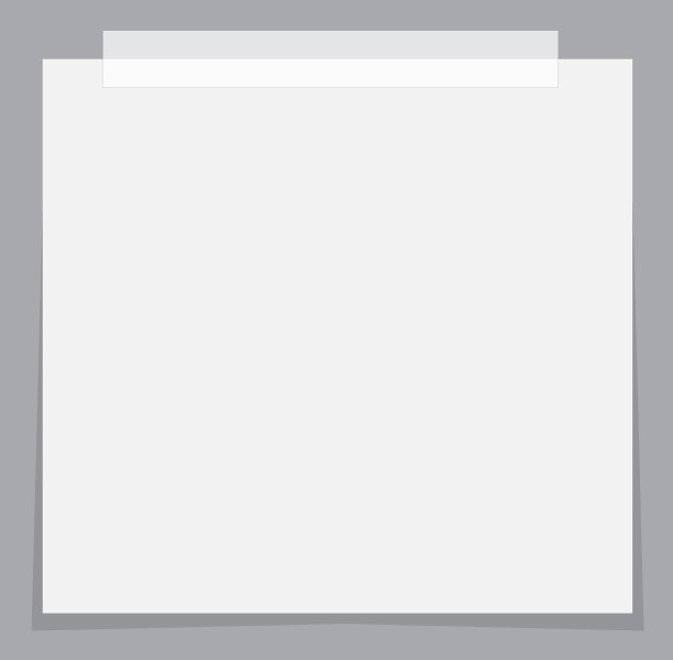 白色纸贴纸图标与阴影在灰色图片下载