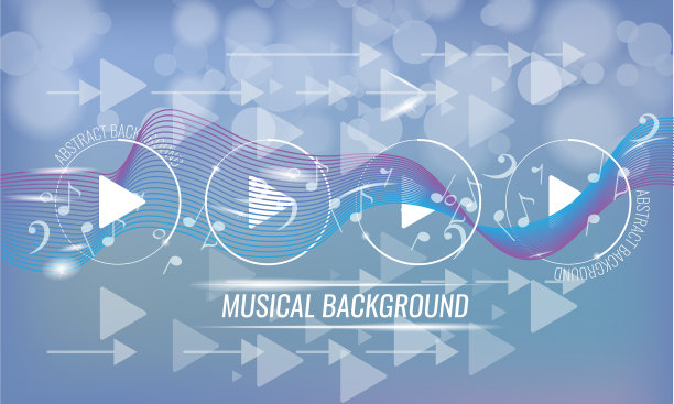 带有箭头的抽象音乐未来主义背景图片下载