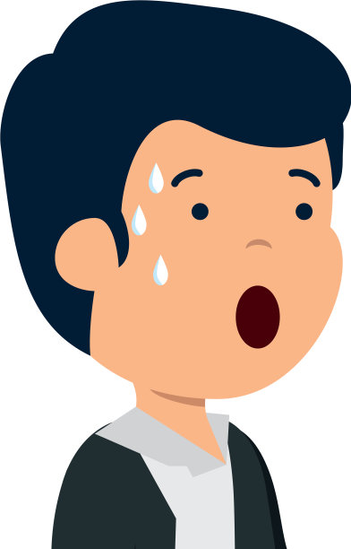 年轻悲伤的男人流汗的性格图片下载