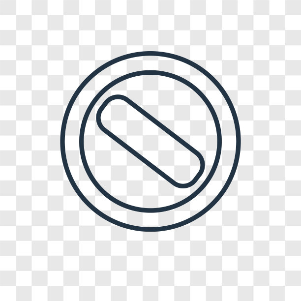 线性图标概念取消图片下载