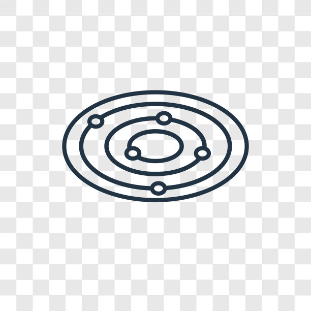 星系视图概念线性图标孤立图片下载