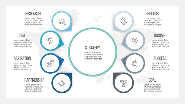 商业信息图组织结构图与8图片下载