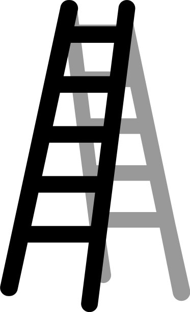 梯子图形设计元素隔离图片下载