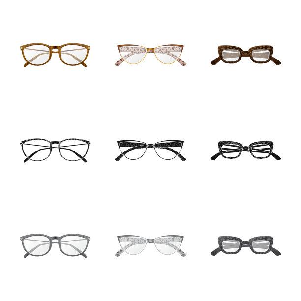 眼镜和框架标志图片下载
