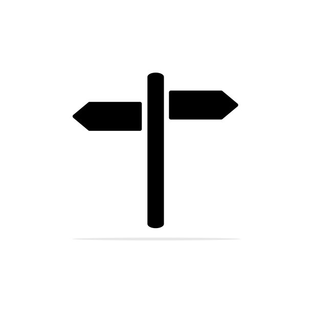 路标图标概念设计图片下载