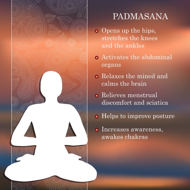 瑜伽姿势的信息图的好处练习图片下载