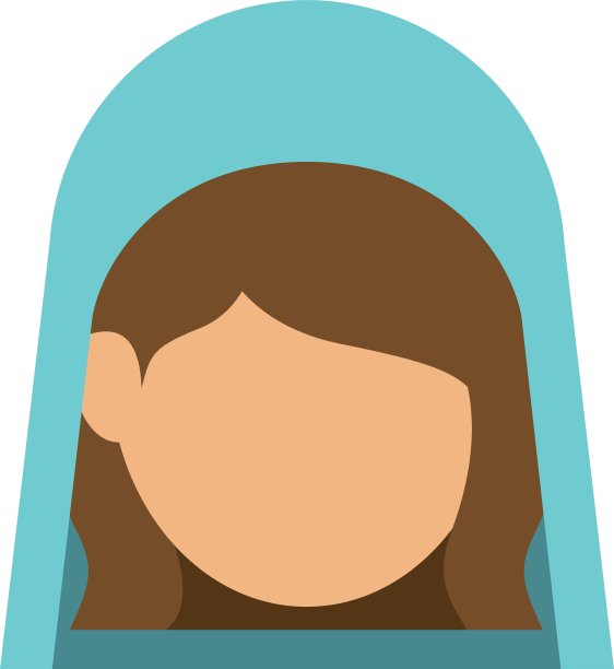 孤立的圣母玛利亚设计图片下载