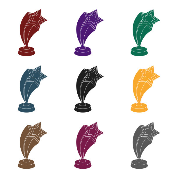 银色星星形状的杯子向上飞图片下载