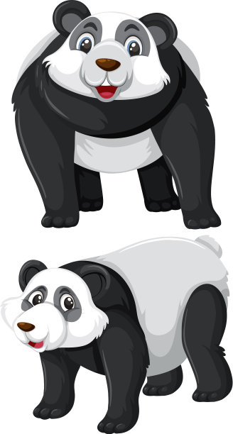 熊猫字符集图片下载