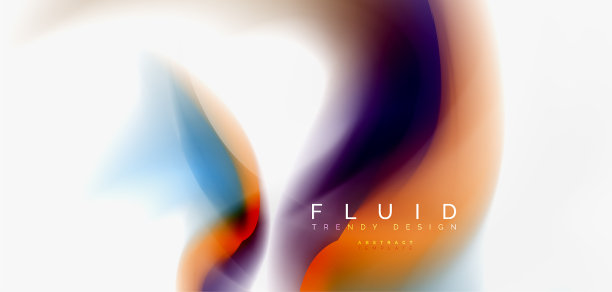 混合液体颜色流动抽象背景图片下载