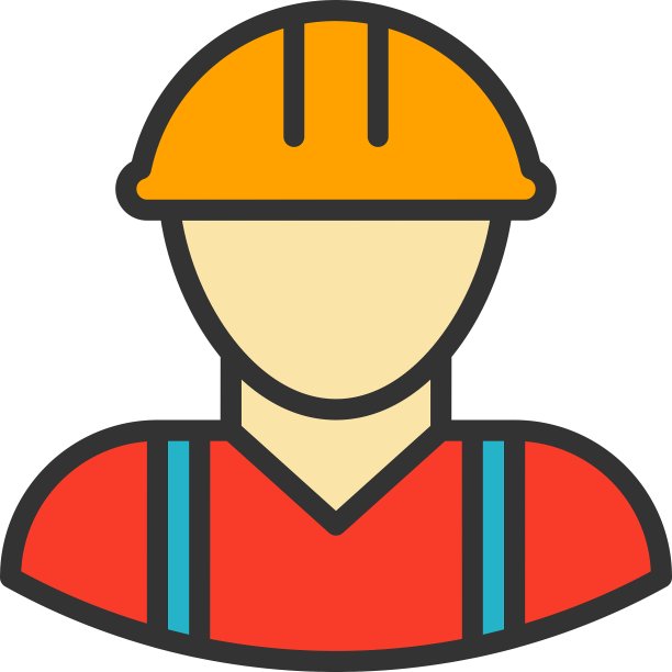 工人轮廓图标图片下载