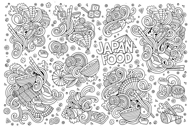 日本美食涂鸦合集图片下载