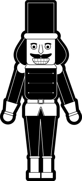 胡桃夹子玩具圣诞相关的图标形象图片下载