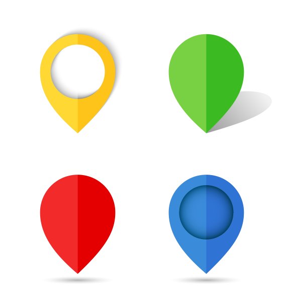 平面纸图钉图片下载