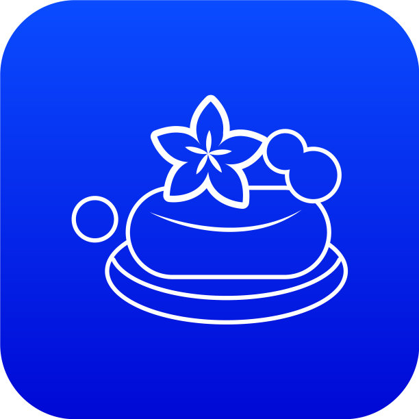 生态温泉肥皂图标蓝色图片下载