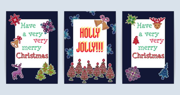 针织圣诞补丁图片下载