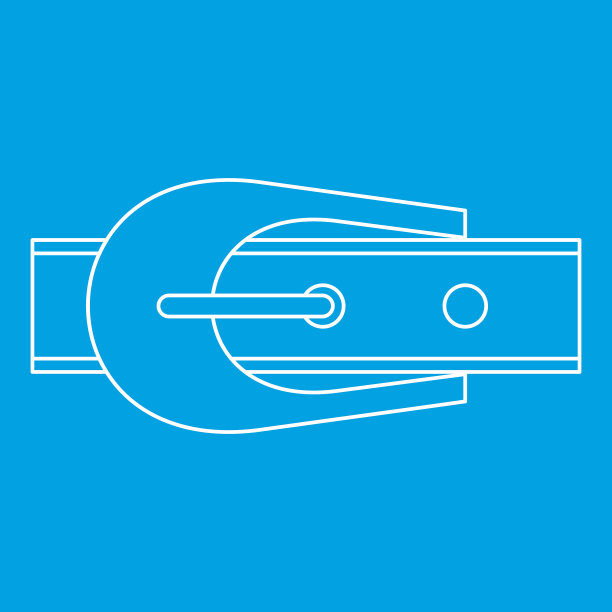 窄带带扣图标轮廓风格图片下载