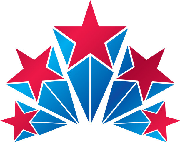 军星徽章纹章设计元素5图片下载