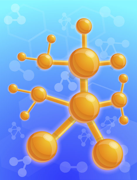 化学分子结构概念背景图片下载