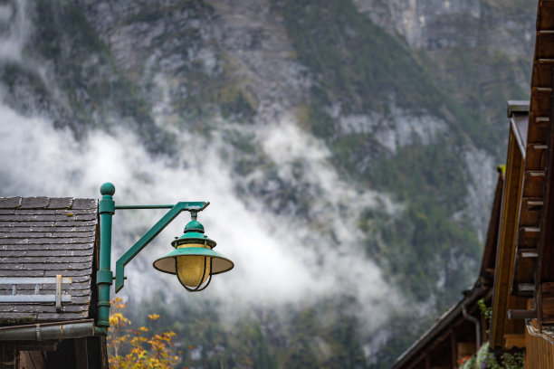 欧洲的老式街灯。图片下载