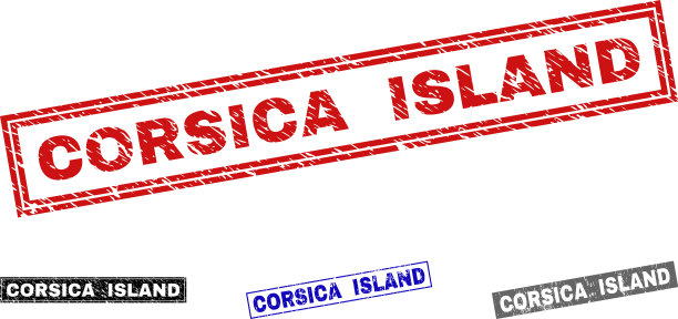 垃圾科西嘉岛纹理矩形邮票图片下载