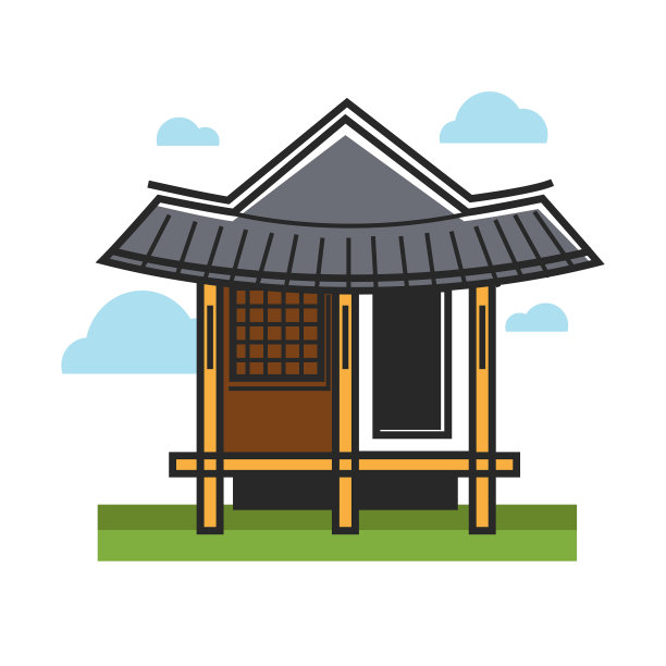 传统的东方建筑图片下载