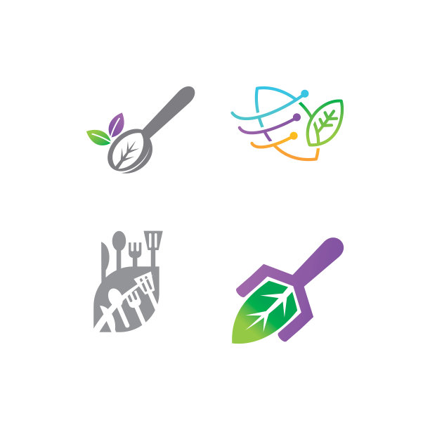 叶子标志设计模板集图片下载