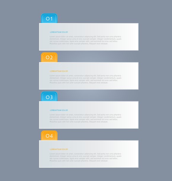 信息图表摘要横幅模板图片下载